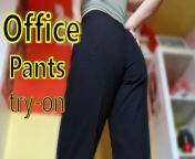 Office pants try on ASMR from asmr try on haul