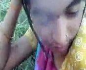 Indian Desi girlfriend Fucking her Lover outdoors from indian desi girlfriend outdoor blowjob