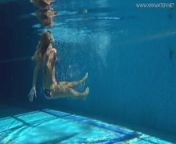Mary Kalisy Russian Pornstar swims naked in the pool from www maya mari naked