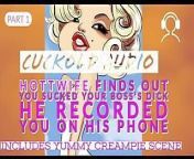 AUDIO ONLY - PT1 Hottwife finds out you sucked your bosses dick he recorded you on his phone from audio phone recoding sexiul