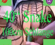 Extreme 40inch Green Dildo Snake for Sissy D - Part 2 of 2 from girl insert snake into pussyw video nnami frist time virgin sex vidio 3gpking telugu village saree se