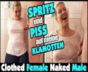 CFNM – He unloads his sperm and piss on my clothes from unload com