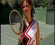Sexy slut on a tennis court loves to have her asshole filled up with big dick from sexy tennis girls