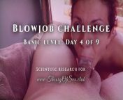Blowjob challenge. Day 4 of 9, basic level. Theory of Sex CLUB. from gag talk challenges