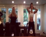 Kate Beckinsale & hot blonde friend dance to ''Everybody'' from nit omani bra kate