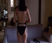 Jennifer Connelly stripping down to her sexy bra and panties from bra and underwear