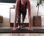 Candace Cameron-Bure working out at home 02 from www hot bure s