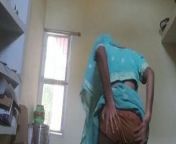 Indian Cross dresser in saree from sarry aunty trapped small stu