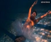 Underwater – big boobs and big ass of teen Bulava Lozhkova from big boobs water