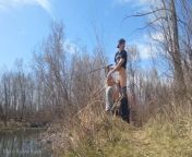Outdoor Blowjob While Fishing From 18 Year Old Mya from naked girls fishing