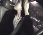 Sandy Yardish Marlboro red after college driving home webcam from driving home for