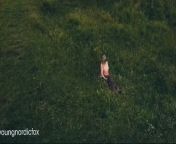 Naked hiking hotwife searching for lover with drone from naked lovers film