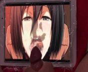 Mikasa Ackermann cumtribute (Attack on Titan) from attack on titan gay