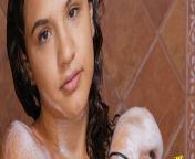 Amazing tiny teenie takes hot foamy Shower in 4K from teeni 4k
