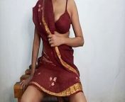 Indian maid Masturbation with Saree juicy pussy with Big Bob from sexy sare dig bobs