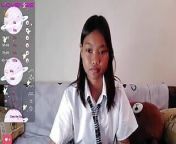 Asian Schoolgirl cam show from cute cam show