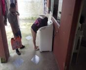 Married housewife pays washing machine technician with her ass while cuckold husband is away from stand no pay