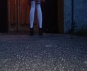 Outside of a church, stripping off all clothes, doggystyle and some sucking on this big cock from sexy nri girl stripping off