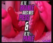 FR I masturbate you with my feet and i speak with u Footjob from www u bourgogne fr
