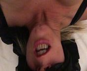 Fuck hard pussy and cum in mouth filled face of submissive French slut mom big boobs with plug ass is a good sexy bitch from mom son fuck hard