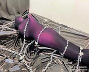 fx-tube com Stockings, mummification and chain bondage from tube sex videos com