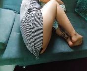 She showed me her ass in panties under her skirt and I couldn't resist the urge to fuck her from panty visible salwar