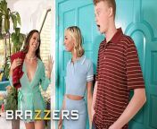BRAZZERS - Hot MILF Cherie Deville Wants To Share Everything With Her Stepdaughter Chloe Temple, Including Her Bf from berazzers