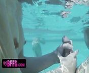 BFFS - Charming College Besties Suck Gigantic Cock from jamaica big booty pool party