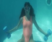 Underwater hottest gymnastics by Micha Gantelkina from actress richa panai hot lip kiss