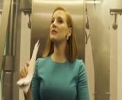 Jessica Chastain cleavage in dress from asin cleavage in mpxxy sexy video