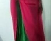 Desi bhabi in red saree from desi bhabi saree breast