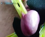 Clamp on cock and balls POV Mistress Redix from world record long penis