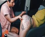 The festival was very boring so I made my girlfriend suck my cock. from indian aunty driving school