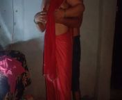 Brother in law in red saree fucked his sister in law from saree facked co