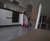 Wife Cheated On Her Husband With The Boss At Home In The Kitchen While Her Husband Is At Work. Taboo Sex from hide sex