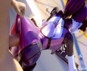 Widowmaker Anal Fucked On A Rooftop from widowmaker anal vore