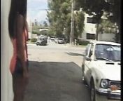 Sexy African hooker with small tits spreads legs for dick from ebony outdoor prostitute