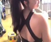 Demi Lovato shaking her big latina booty in black tights from curvy pawg brunette milf demmi blaze black and orange solo