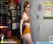 Princess Leia Organa Slave from star Wars - Best Leia Slave Cosplay on Stream from fake for twitch streamer berry