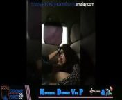 Tudung viral malaysia didalem mobil from malaysia video call