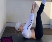 Stefanie giesinger hot workout from 34home workout with stefania deriabina34