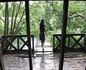 Topless dance by rain from fresh rain wife nude