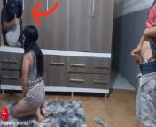 cheating blindfolded wife with my friend in the wardrobe from wife prank