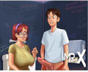 SummertimeSaga - Jerking Off In School Toilet Stall With Girl from toilet school cartoon