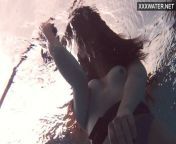 Emi Serene masturbates underwater in the pool from emi jakson hot nude video