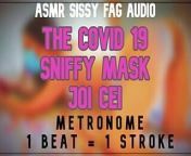 AUDIO ONLY - The Covid 19 sniffy mask JOI CEI from masked asmr dirty talk asmr video leaked