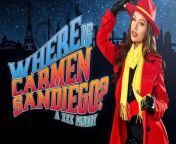 Busty April Olsen As Villain CARMEN SANDIEGO Handcuffs And Fucks You - VR Porn from 大反派
