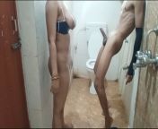 Bhabhi suddenly entry bathroom without knock the door | Hard-core sex . from nude fat entry sex