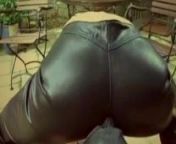 Mistress in leather jeans fucks with her slave from femdom chinese facesitting jeans