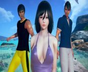 AI Shoujo Japanese beauty Nonomi shags Bruce Lee in realistic 3D animated sex multiple orgasms SUBTITLED UNCENSORED from ai realistic art beauty hijab